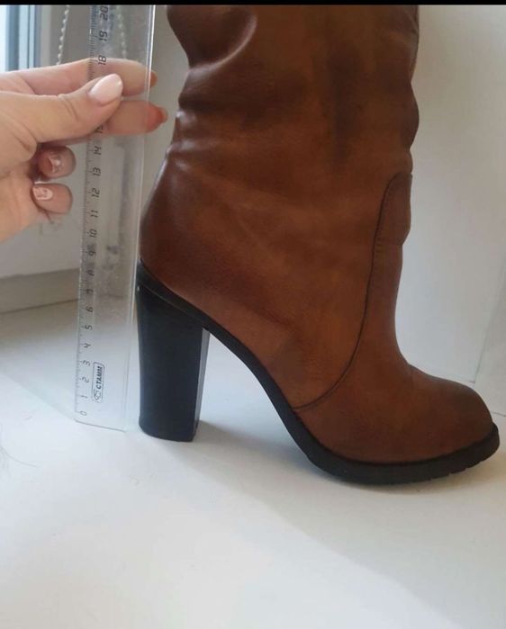 Сапоги зимние новые коричневые