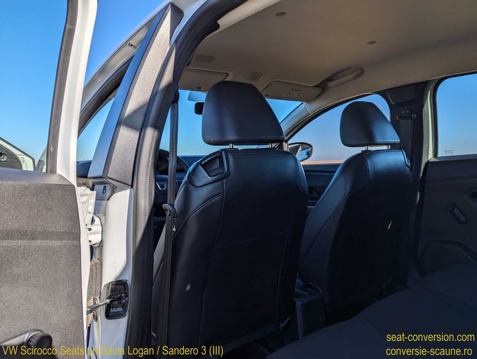 Sistem adaptare scaune de VW Scirocco pe Logan Sandero 3 III 2020 +