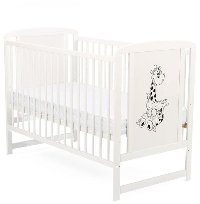 Patut din lemn masiv + saltea