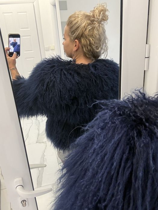 Зимно палто в червен цвят