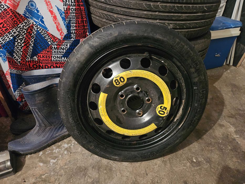 Vand 2 anvelope de vara+ roata de rezerva