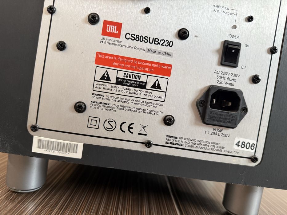 JBL CS80 SUB 8” Subwoofer