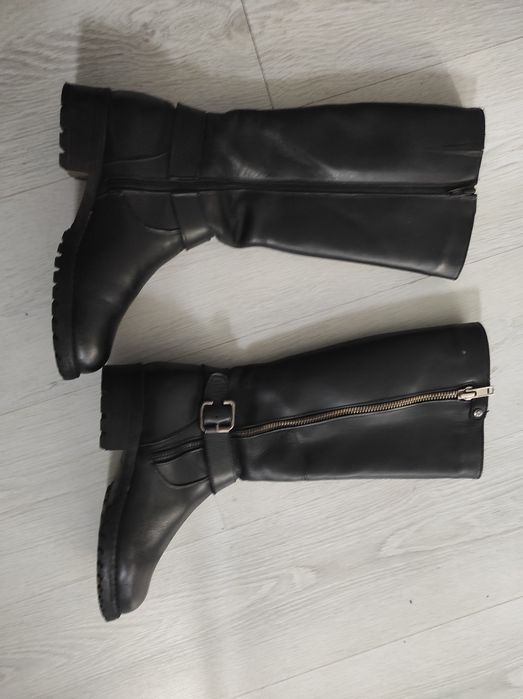 Cizme piele 36 lungi și îmblănite