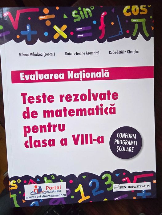Teste rezolvate de matematica pentru clasa a 8-a