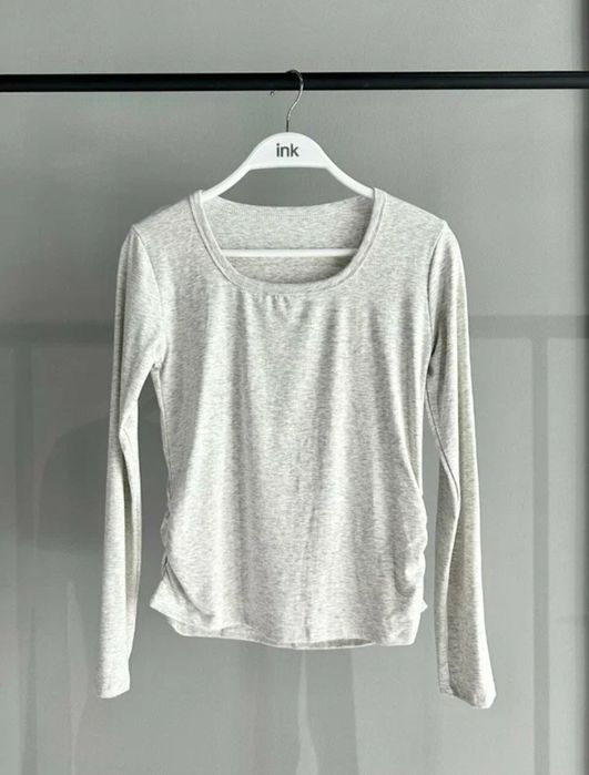 лонгслив INK Белый, светло-серый, чёрный