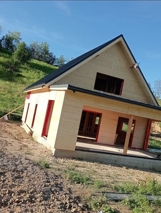 Casa din lemn modulare la cheie