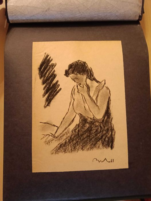 Corneliu Baba, ’Album cu 18 lucrari’| Grafica, carbune pe hartie