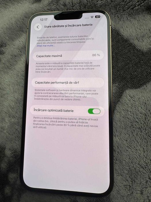 Iphone 13 Pro Max Gold 128 GB 86% Baterie liber de retea impecabil