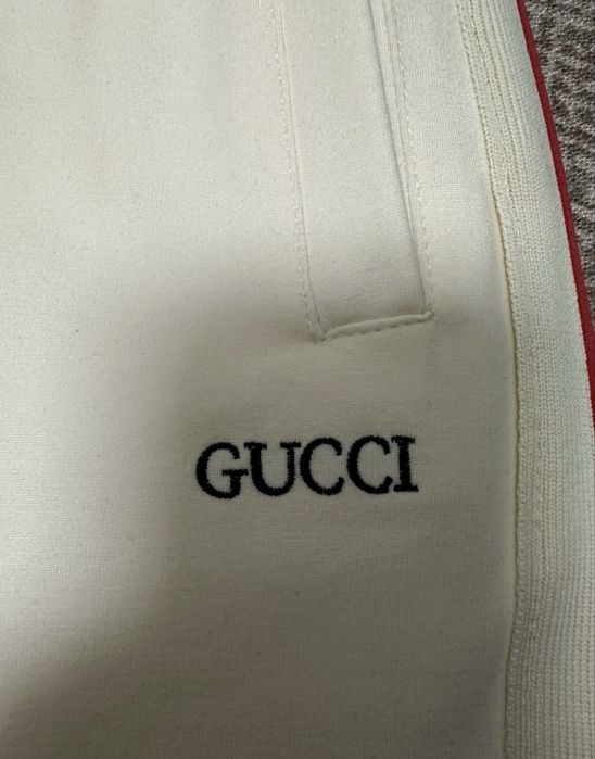Pantaloni Scurți Gucci Alb Calitate Premium  White [Verificare Colet] Short Bermude