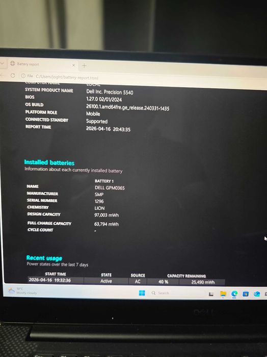 Dell Precision 5540 | 4K ULTRA HD TOUCH | i9-9980HK | 32GB RAM | Quadro T2000