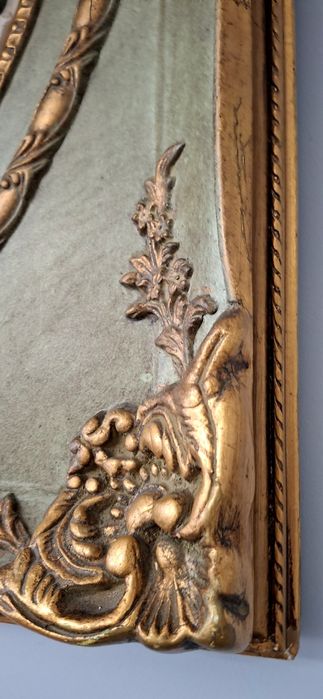 Объёмная картина барельеф в золотой раме 70×80см