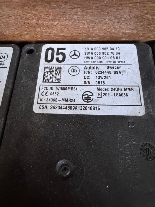 Радар Сензори Мерцедес , W212 W218 W221 W205