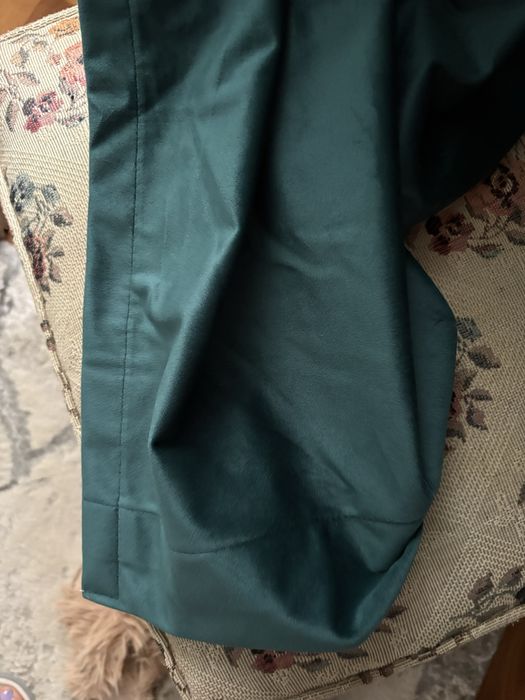 Draperie verde din catifea