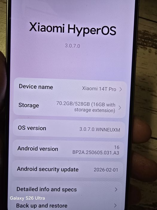 Xiaomi 14t pro 512/16GB.