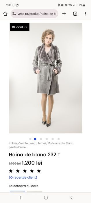 Cojoc din blana naturala A&A Vesa