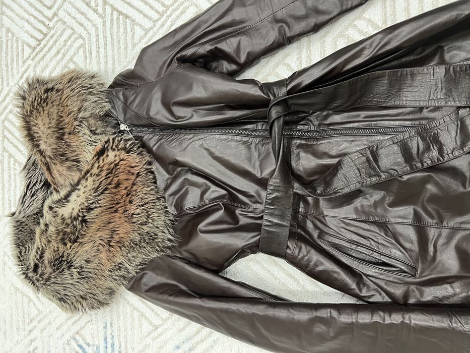 Продам дубленку (кожаное пальто)