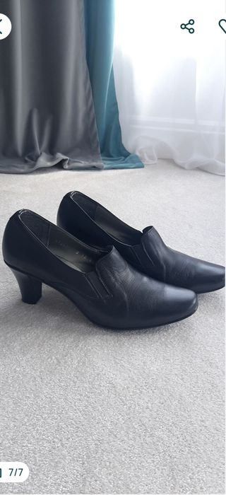 Pantofi cu toc din piele naturala/41