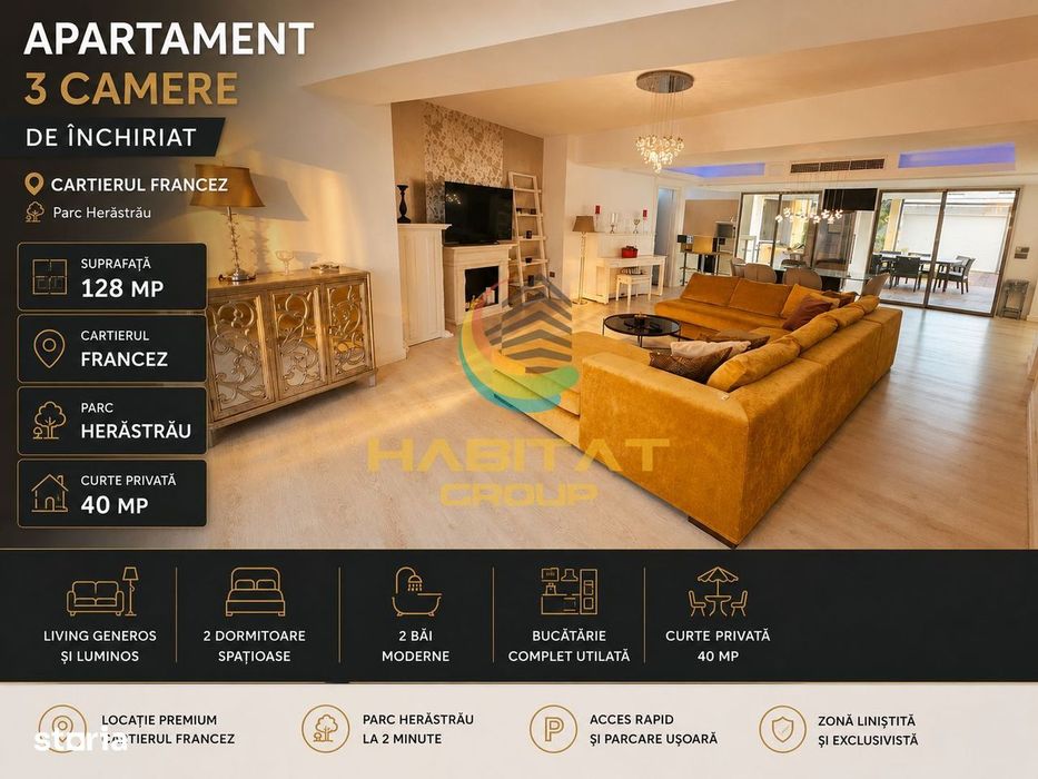 Închiriere Apartament 3 camere LUX | Herastrau | Cartierul Francez 40