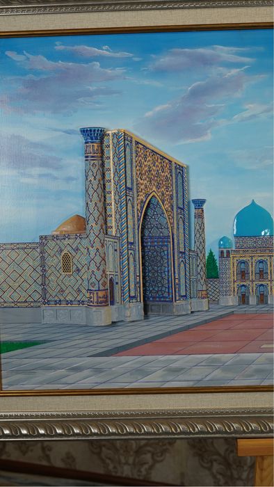 Registon 3D kartina SHERDOR ULUG’BEK TILLAQORI decor