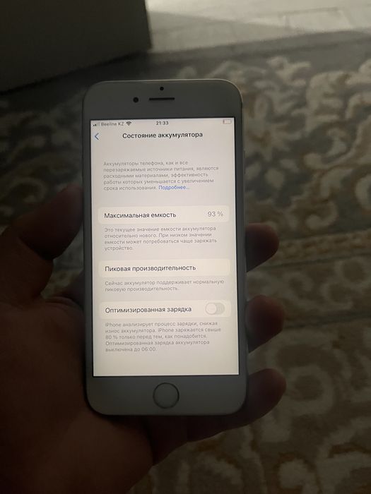iPhone 6s aкб-93% гб-64