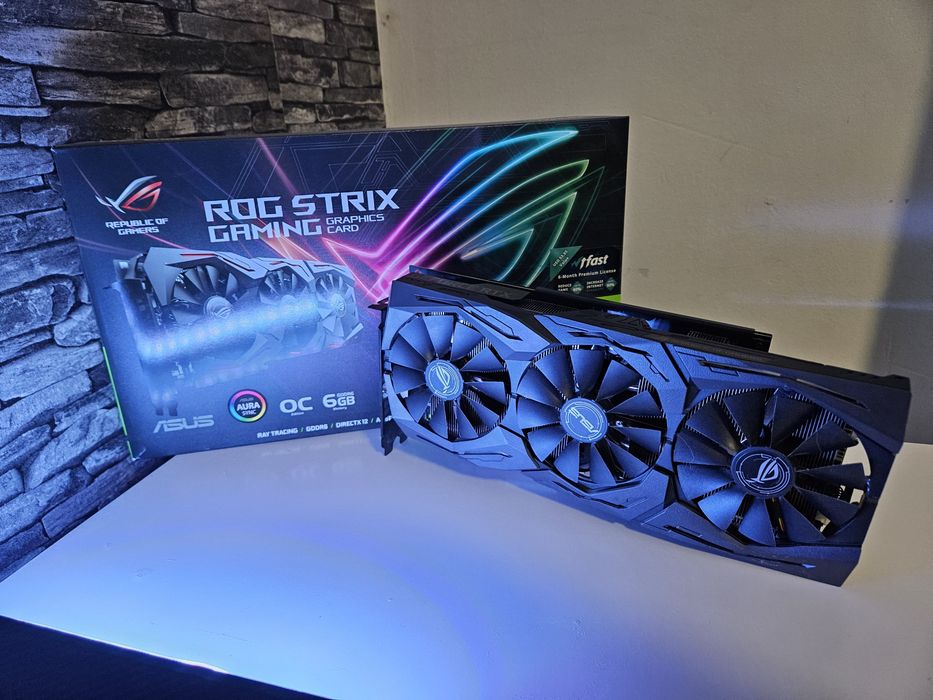 RTX 2060 ROG Strix 6GB RGB 3 Fanuri Full Box
