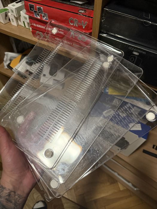 Carcasa de protectie MacBook Air/Pro 13’6 transparenta