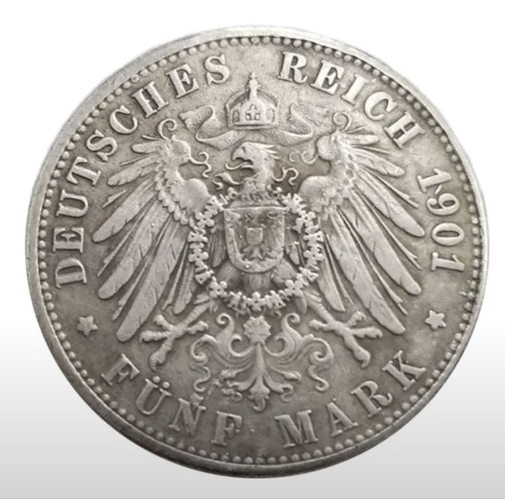 Немецкая монета 1901 год