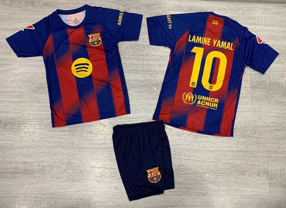 Ламин Ямал  детски екипи в 6 цвята титулярни и резервни Барселона ново