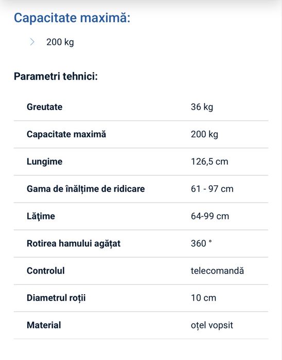 Elevator hidraulic pentru persoane cu dizabilitati