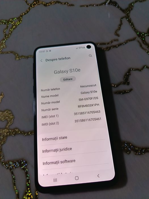 Samsung Galaxy S10E 128/6 GB RAM