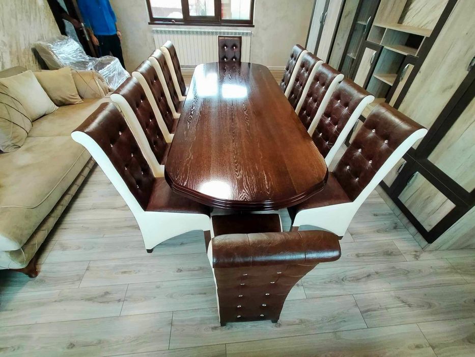 Set Masa 12 persoane lemn masiv