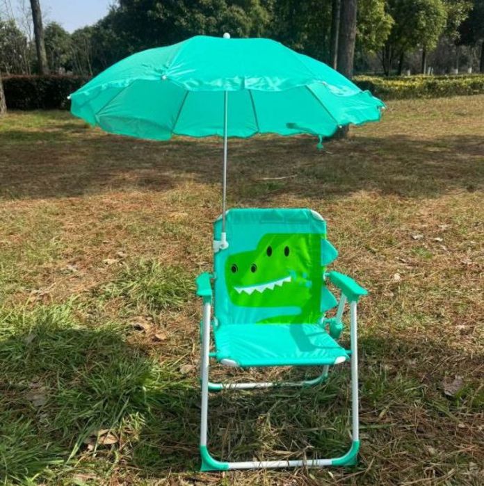 Детски сгъваем шезлонг с чадър