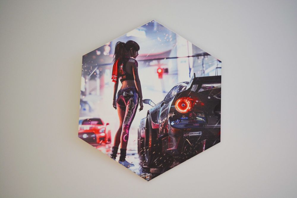 Пано за стена "Хексагон" с Ваши снимки, картинки, емблеми.