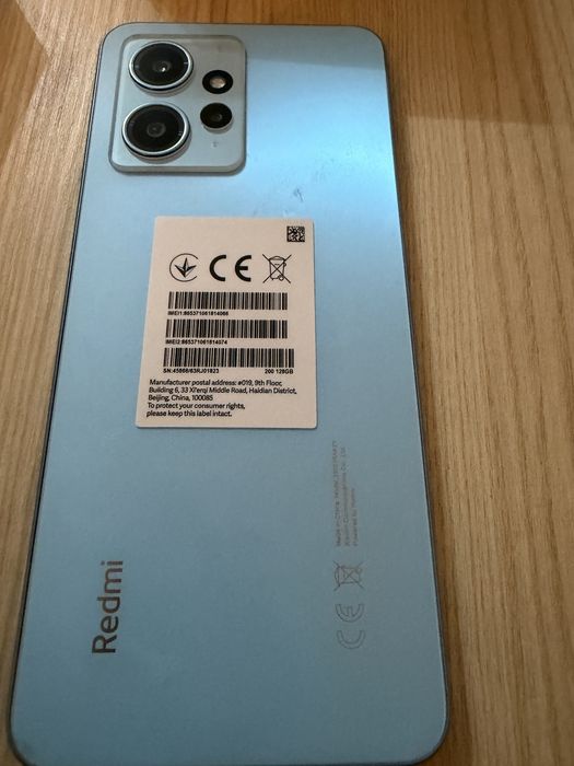 Telefon Redmi Note 12 Ice Blue 4 GB RAM 128 GB Dual SIM, stare foarte bună