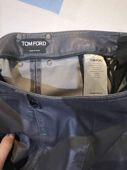 Tom Ford кожен панталон