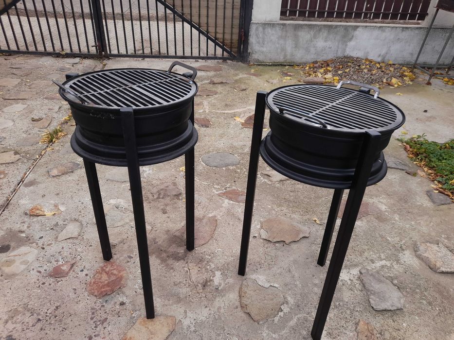 Vând grătar din jantă auto,grill gros de 5 mm.