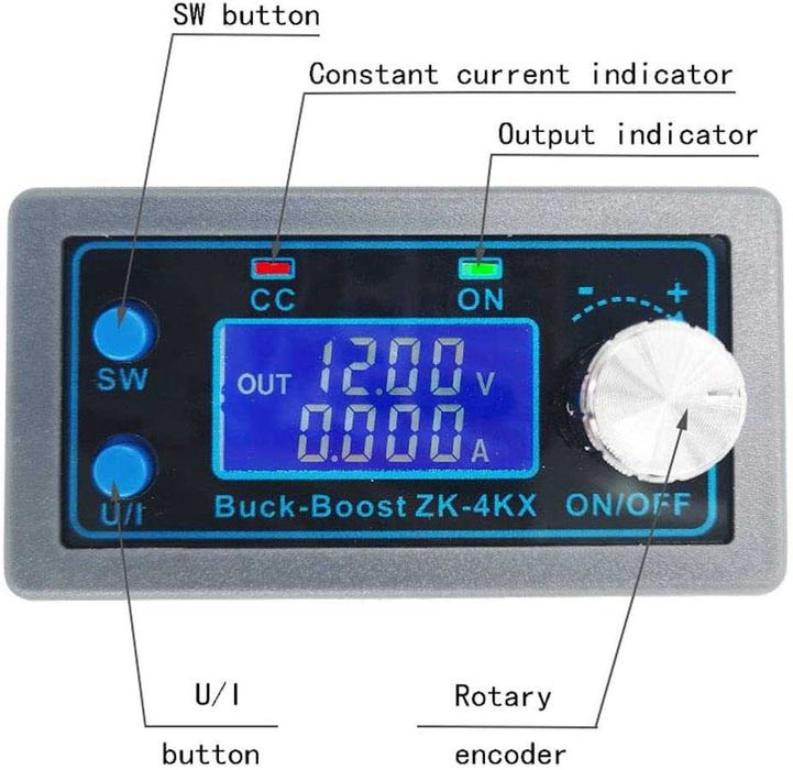 Modul sursa ZK-4KX step up/step down buck boost, CC CV