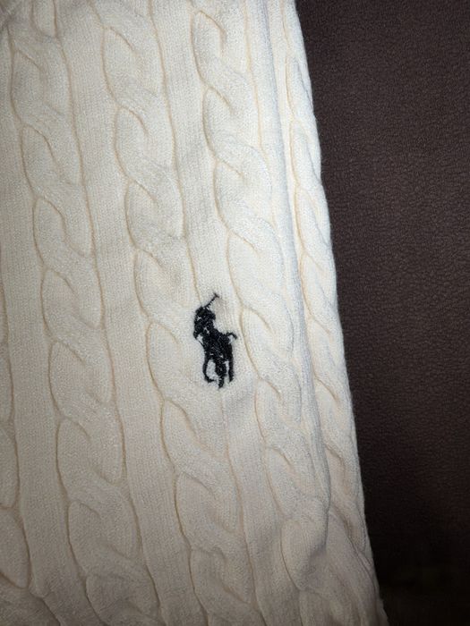 Pulover Polo Ralph Lauren Cable-Knit Alb / Cream - Nou cu Etichetă