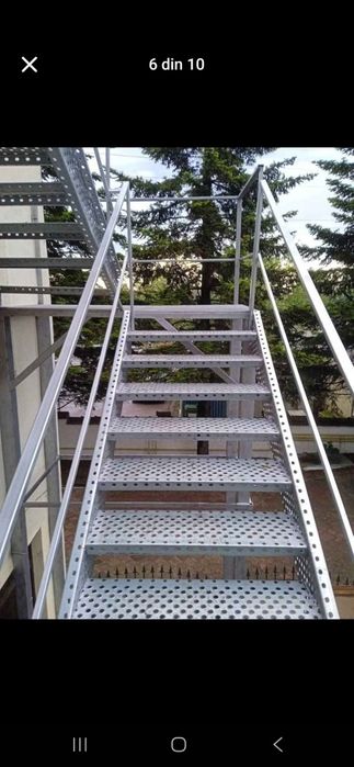 Scări metalice galvanizate