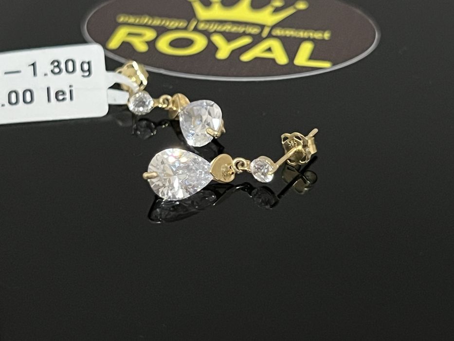 Bijuteria Royal CB : Cercei aur 14K 1,30 grame