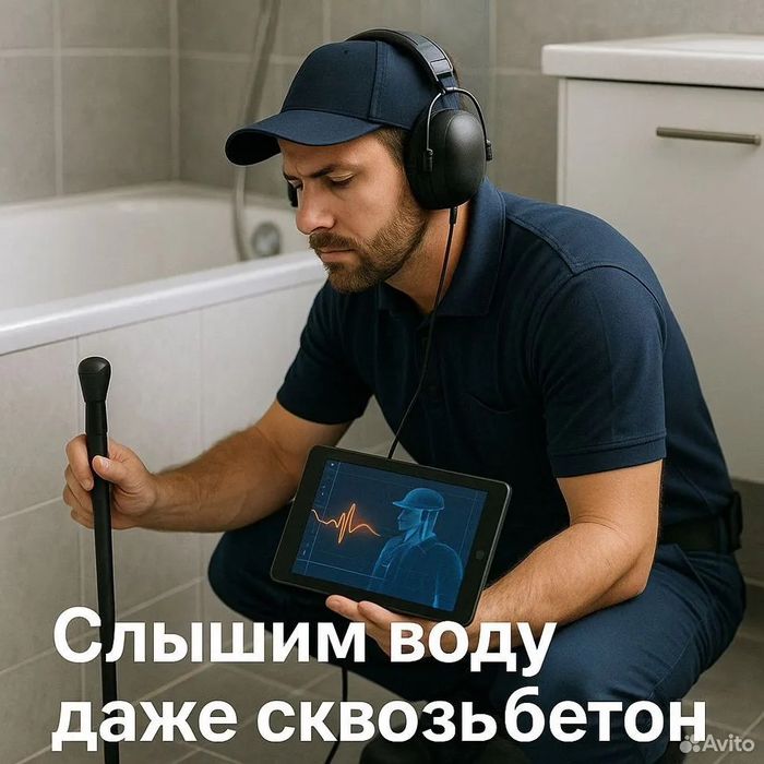 Поиск утечек воды и отопления | Акустический ультразвук | Без вскрытия