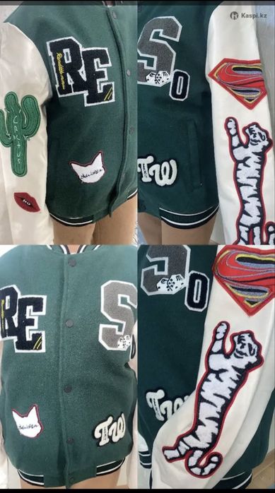 Бомбер оверсайз с надписью