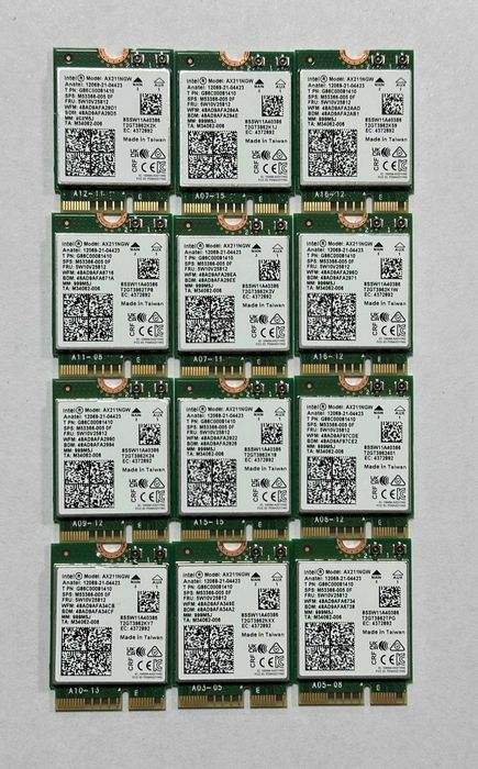 Wi-Fi Адаптер Intel AX201NGW, Bluetooth 5.1 (2.4 GHz-5 GHz, M.2 Dual)