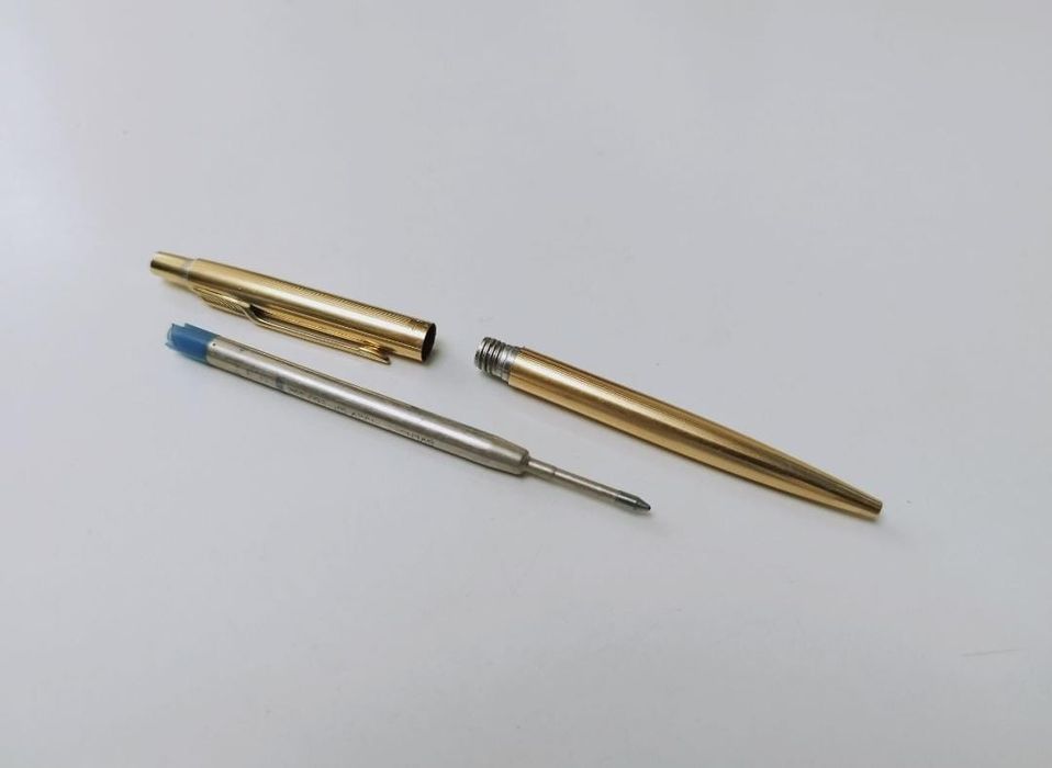 Vechi pix Parker, CAP & BARREL USA, placat cu aur de 12K