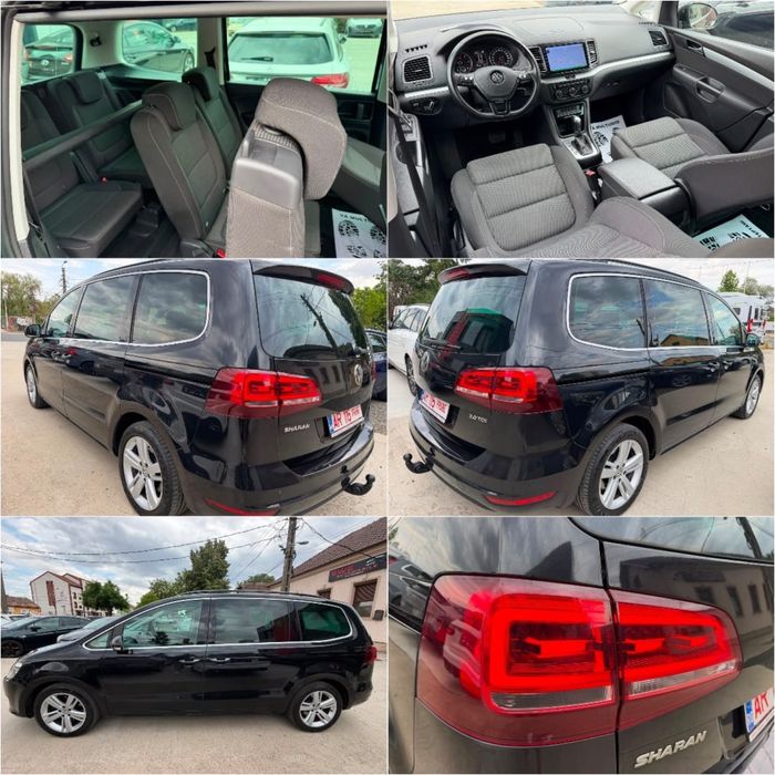 Volkswagen Sharan 2,0 Tdi Dsg 7 Locuri Euro 6 Rate Fixe Garantie 12 Luni