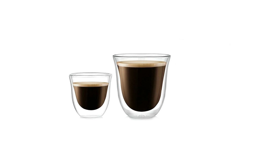 Термоустойчиви чаши с двойно дъно за кафе, чай, капучино 150 мл