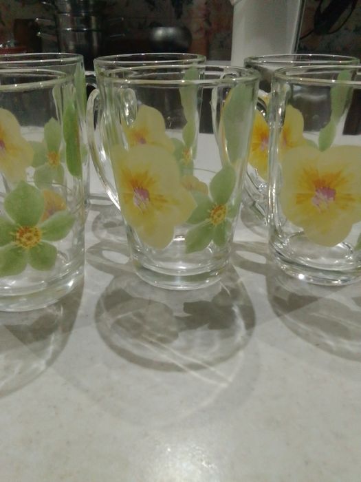 Кружки стеклянные