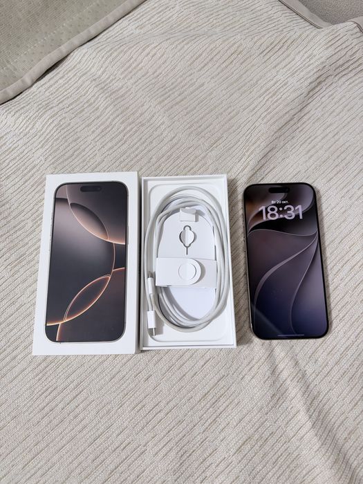 Продам iPhone 16 Pro 256GB Desert titanium/ 90% акб/ sim+esim/ идеал