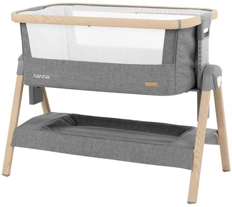 Бебешка кошара KikkaBoo - Nanna, тъмносив меланж