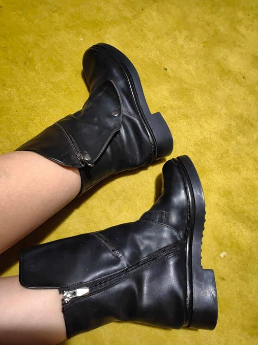 Боти casadei велур кожа